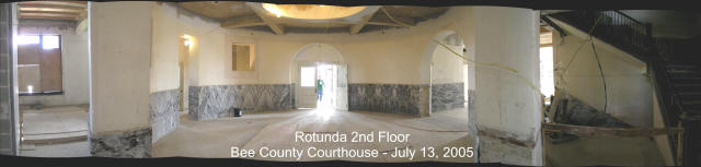 Second floor rotunda, Courthouse, Bee County, Texas