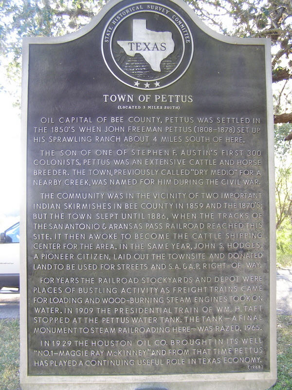 Town of Pettus, Bee County, Texas