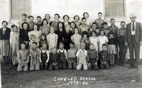 Concord School 1939-40, Brown County, Texas