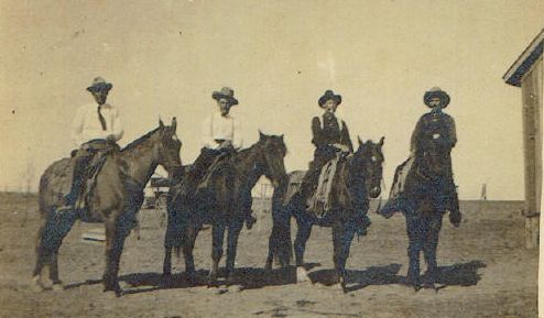 Cheatham boys at Clear Creek, Brown County, Texas