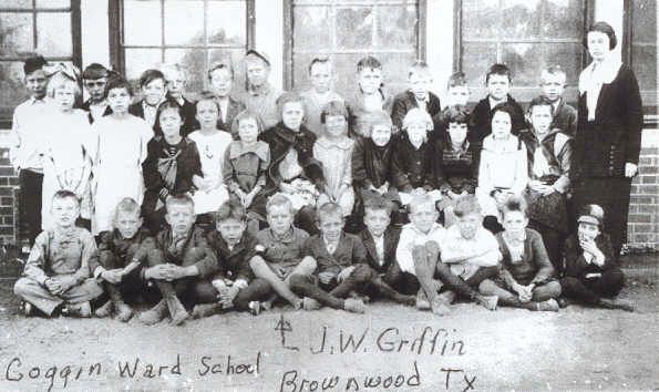 Coggin School - late teens or 1920s, Brown County, Texas