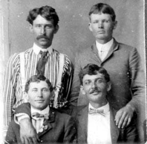 Tom Alridge, Will Martin, Frank Robison, Ernest Crawford, Callahan County, Texas