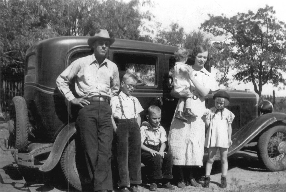 Homer & Ola Price Family, Callahan County, Texas, 1937