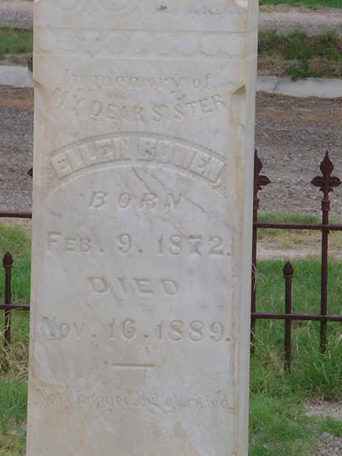 Ellen Bowen, Reeves County, Texas