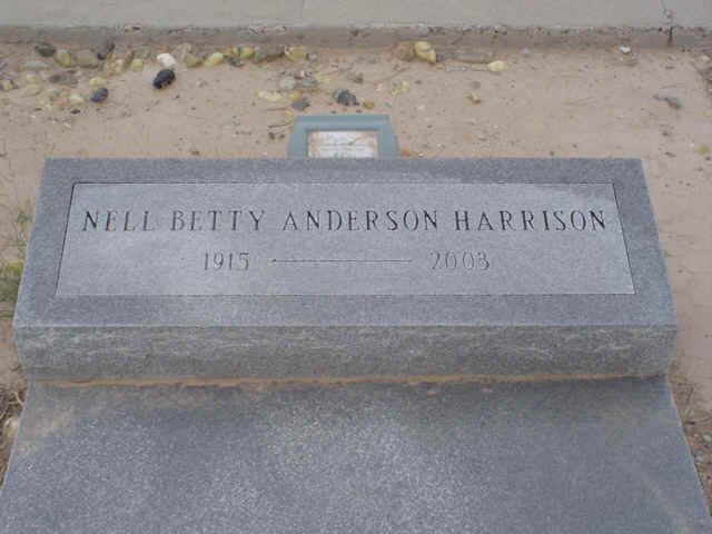 Nell Betty Anderson Harrison, Reeves County, Texas