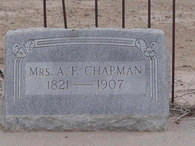 Mrs. A. F. Chapman, Reeves County, Texas