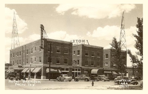 Pecos Hotel Brandon 1930s, Reeves County, Texas