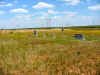 View of the cemetery